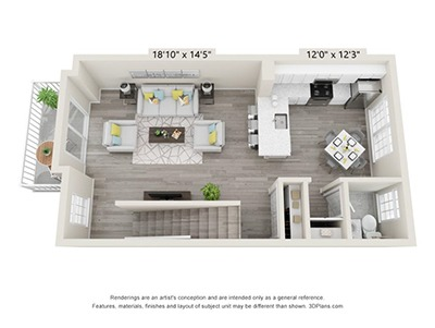Townhouse Floorplan B