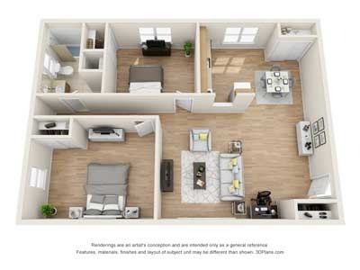 2-Bedroom Floorplan A