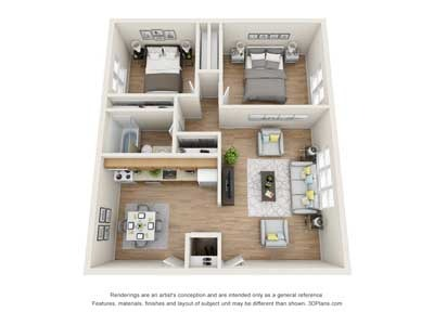 2-Bedroom Floorplan A